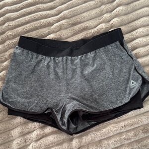 Reebok Women's Athletic Gray and Black Shorts